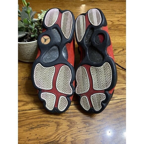 Rare Hard To Find 1997 OG Bred Air Jordan 13 Sz 10.5 Black/Red Vintage Pre-Owned - Picture 7 of 12